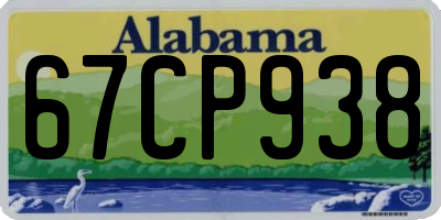 AL license plate 67CP938