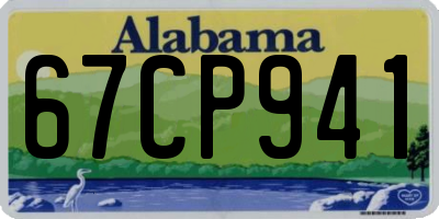 AL license plate 67CP941