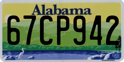 AL license plate 67CP942