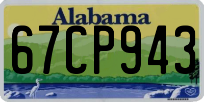 AL license plate 67CP943