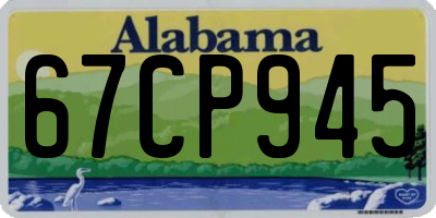 AL license plate 67CP945
