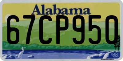AL license plate 67CP950