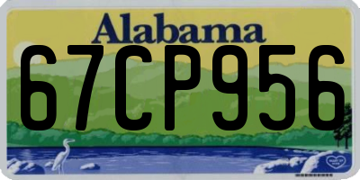 AL license plate 67CP956