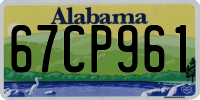 AL license plate 67CP961