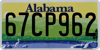 AL license plate 67CP962