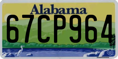 AL license plate 67CP964