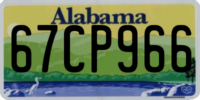 AL license plate 67CP966