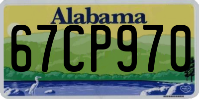 AL license plate 67CP970