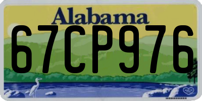 AL license plate 67CP976