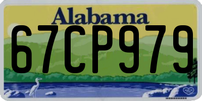 AL license plate 67CP979
