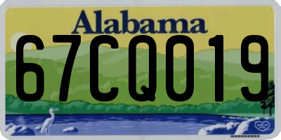 AL license plate 67CQ019