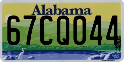 AL license plate 67CQ044