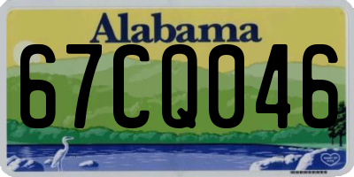 AL license plate 67CQ046