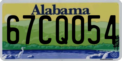 AL license plate 67CQ054
