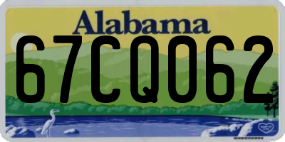 AL license plate 67CQ062