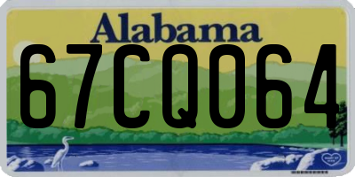 AL license plate 67CQ064