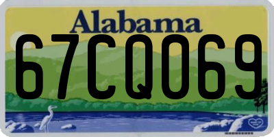 AL license plate 67CQ069
