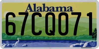 AL license plate 67CQ071