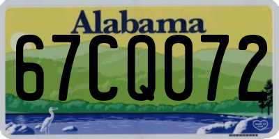 AL license plate 67CQ072
