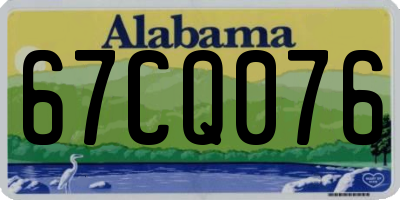 AL license plate 67CQ076