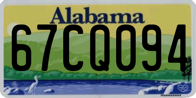 AL license plate 67CQ094