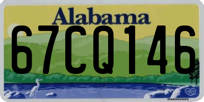 AL license plate 67CQ146