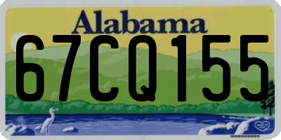 AL license plate 67CQ155