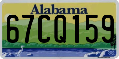 AL license plate 67CQ159