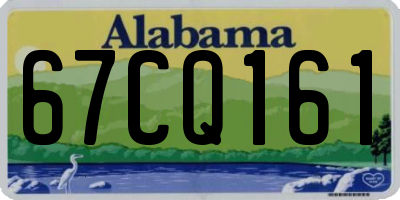 AL license plate 67CQ161