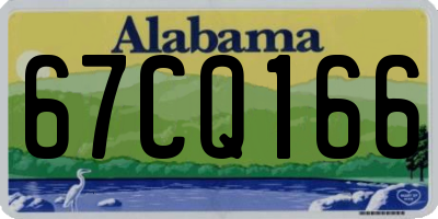 AL license plate 67CQ166