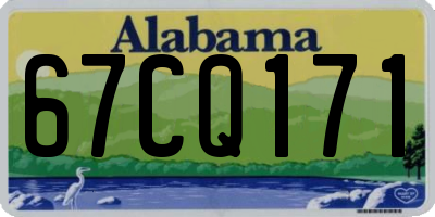 AL license plate 67CQ171