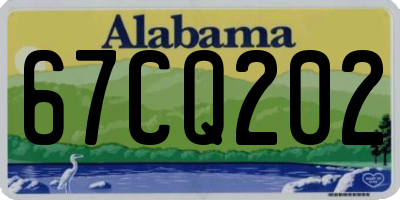 AL license plate 67CQ202