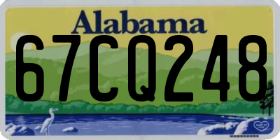AL license plate 67CQ248