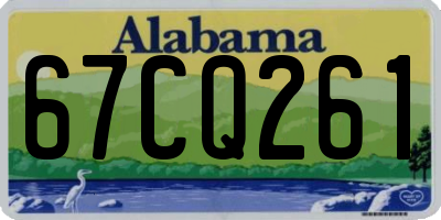 AL license plate 67CQ261