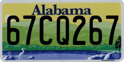 AL license plate 67CQ267