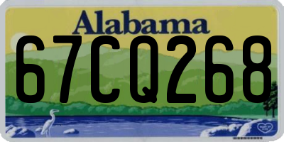 AL license plate 67CQ268