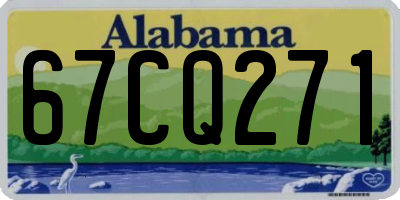 AL license plate 67CQ271