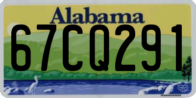 AL license plate 67CQ291