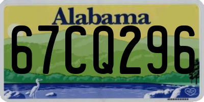 AL license plate 67CQ296