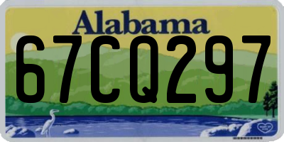 AL license plate 67CQ297