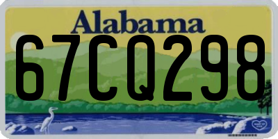 AL license plate 67CQ298
