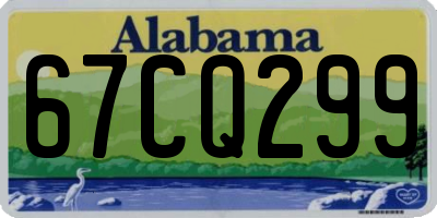 AL license plate 67CQ299