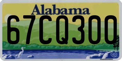 AL license plate 67CQ300