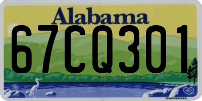 AL license plate 67CQ301