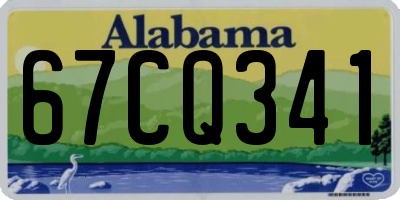 AL license plate 67CQ341