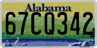 AL license plate 67CQ342