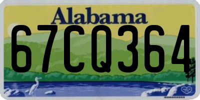 AL license plate 67CQ364
