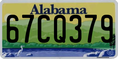 AL license plate 67CQ379