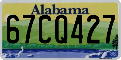 AL license plate 67CQ427