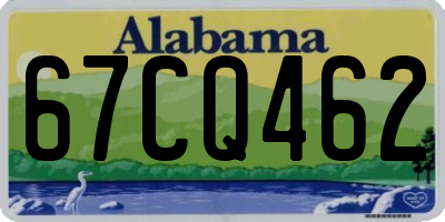 AL license plate 67CQ462